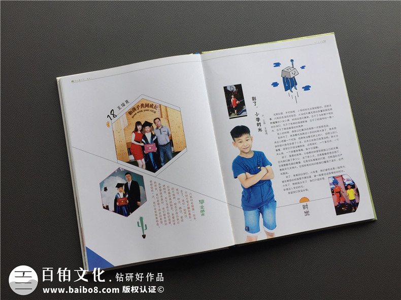 小學畢業(yè)紀念冊照片書設計-畢業(yè)留戀相冊同學錄定制老師寄語怎么寫