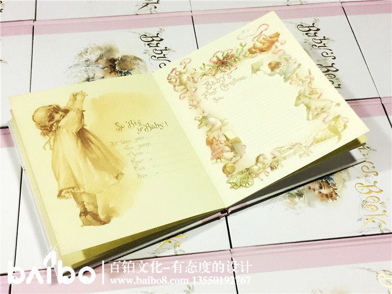 可書寫親子幼兒書-寶寶成長(zhǎng)紀(jì)錄冊(cè)-歐式浪漫少女