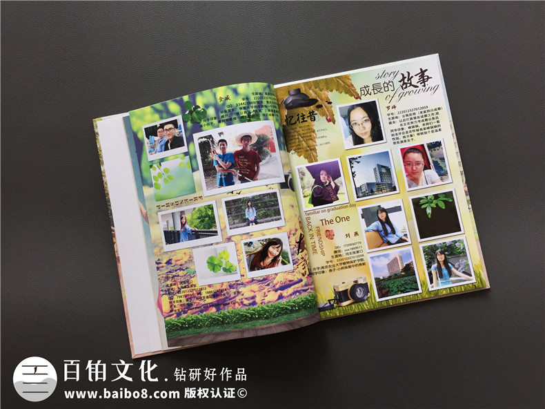 大學畢業(yè)校園紀念冊-記錄大學四年成長的同學錄相冊設計-留念影集