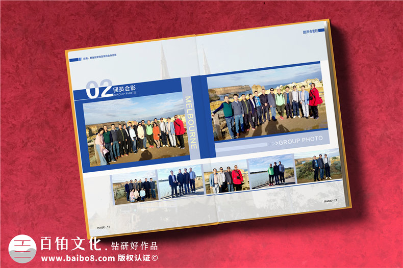企業(yè)代表團出國考察紀念冊定制-培訓(xùn)學(xué)習留念相冊