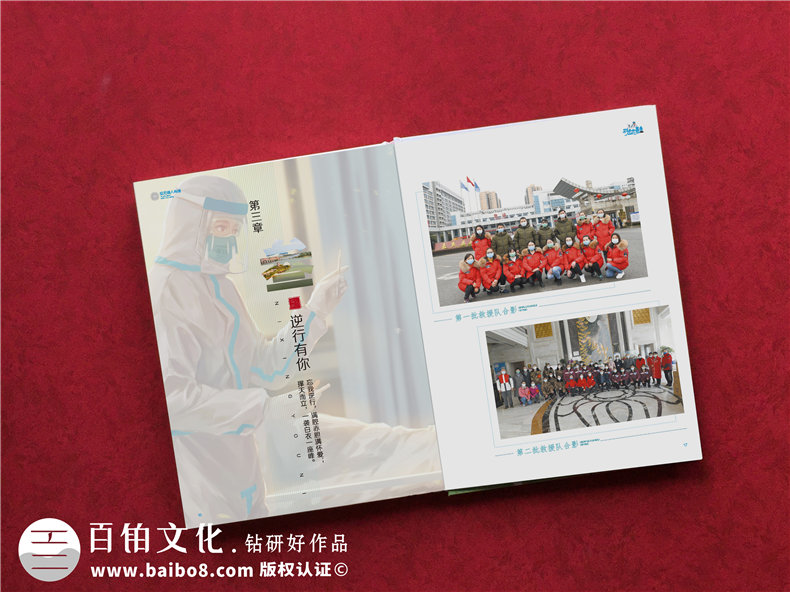 抗疫結(jié)束送支援醫(yī)護人員的紀(jì)念冊-抗擊疫情宣傳影集紀(jì)念畫冊設(shè)計