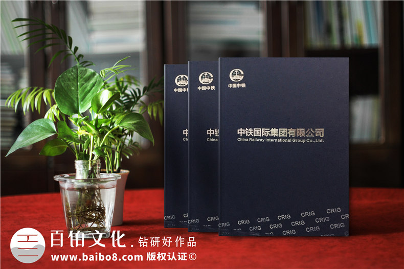 集團公司畫冊設計-高端大氣創(chuàng)意企業(yè)形象宣傳冊印刷制作-中鐵國際