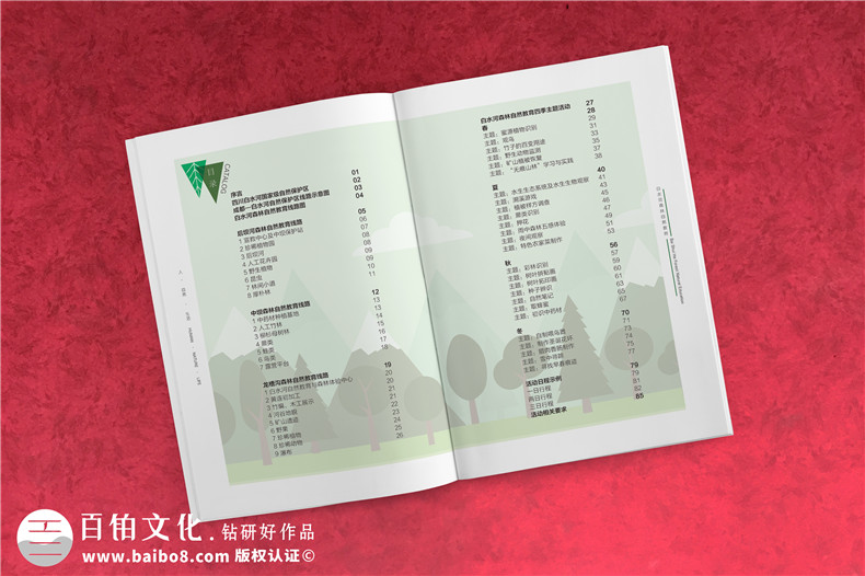 景區(qū)宣傳畫冊(cè)內(nèi)頁版式設(shè)計(jì)-旅游景點(diǎn)森林自然資源教育手冊(cè)怎么做?