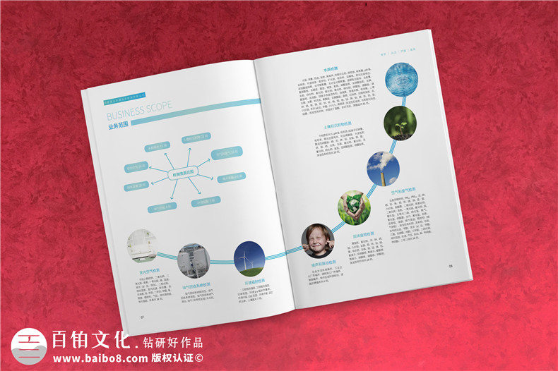 【案例】環(huán)境檢測公司宣傳冊設計（純實拍）
