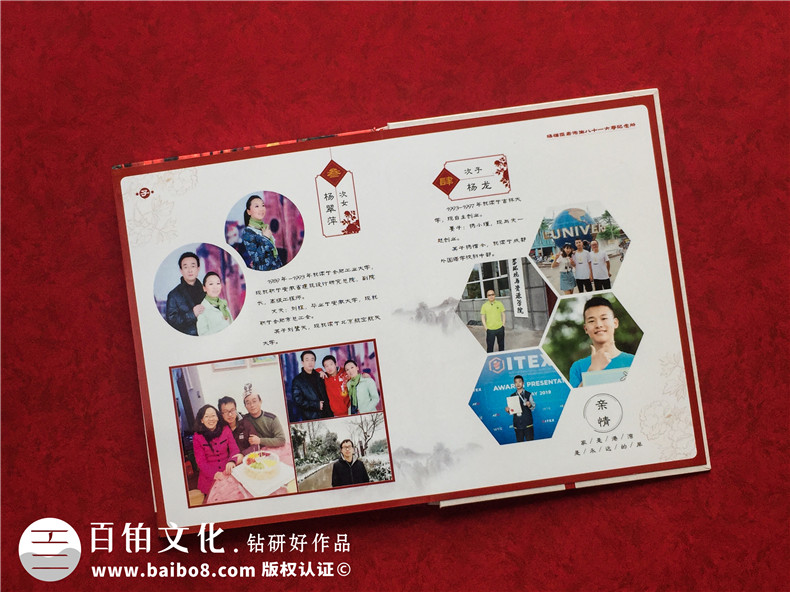 給九十歲老人過祝福高壽宴制作紀念相冊-如何設(shè)計生日快樂聚會影集